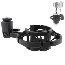 Microphone Shock Mount Plastic Mic Stand for Condenser Mic Clip Recording Studio