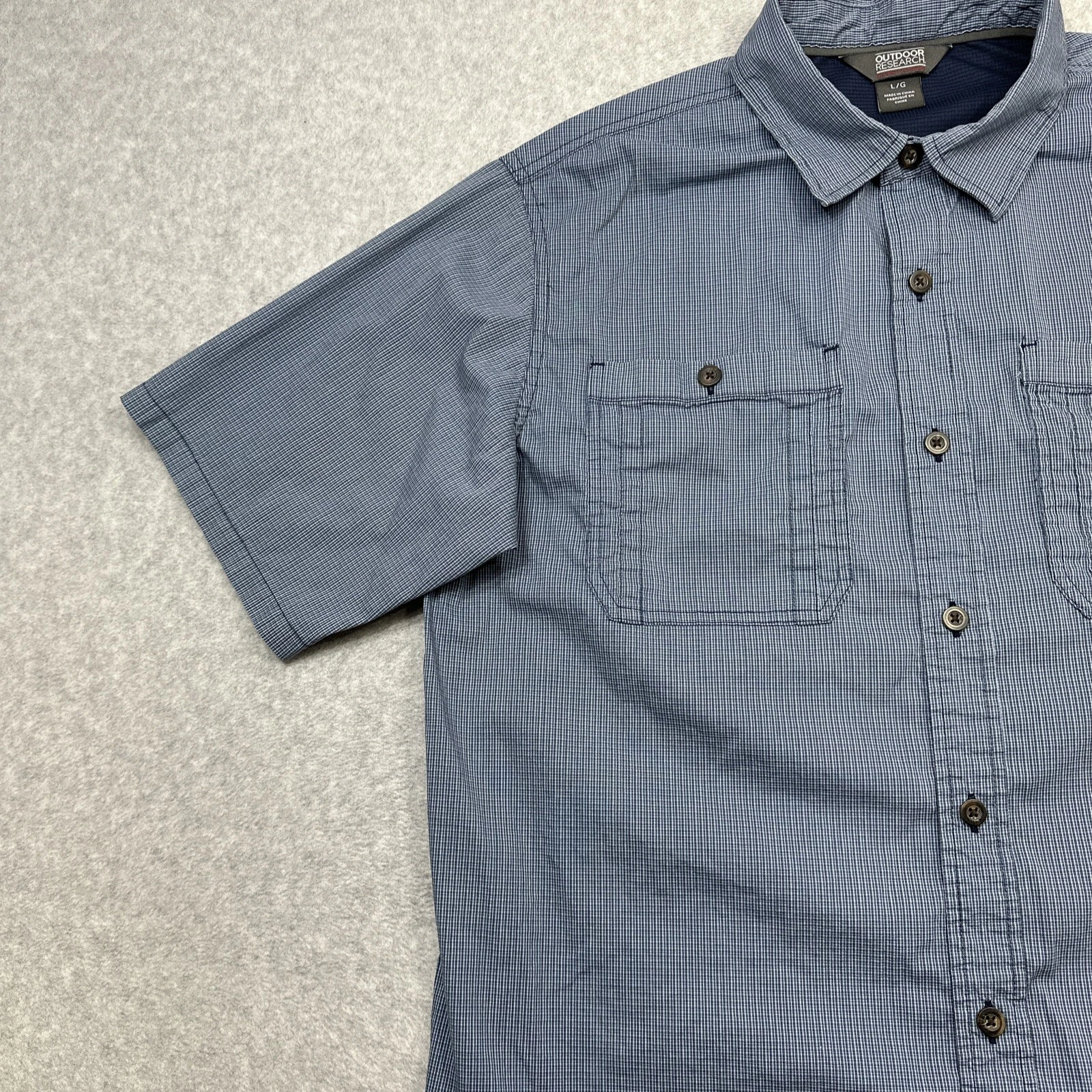 outdoor-research onward plaid stretch outdoor casual hike shirt