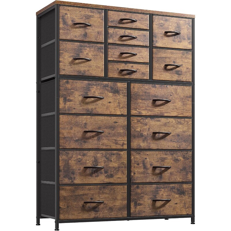 Tall 16-Drawer Dresser for Bedroom Storage Closet & Chest Organization-image