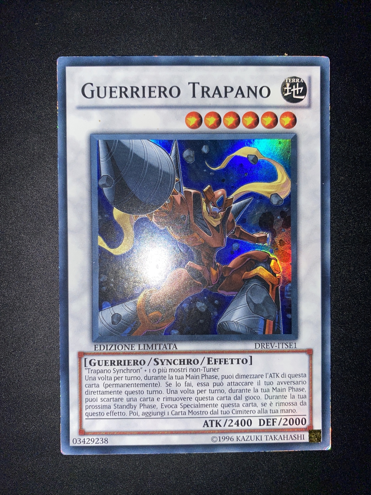 Yu Gi Oh Warrior Drill Drevitse1 Ita Limited Edition Super Rare Yugioh