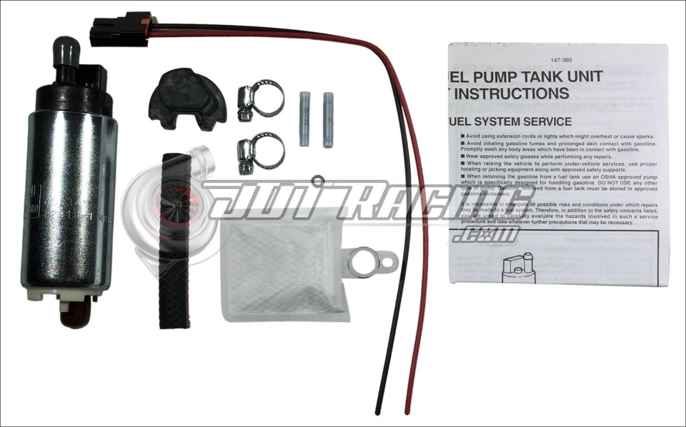 Kit de bomba de combustible de alta presión Walbro TI Auto 255lph para 1989-98 240SX S13 S14 SR20 Foto 2 de 2