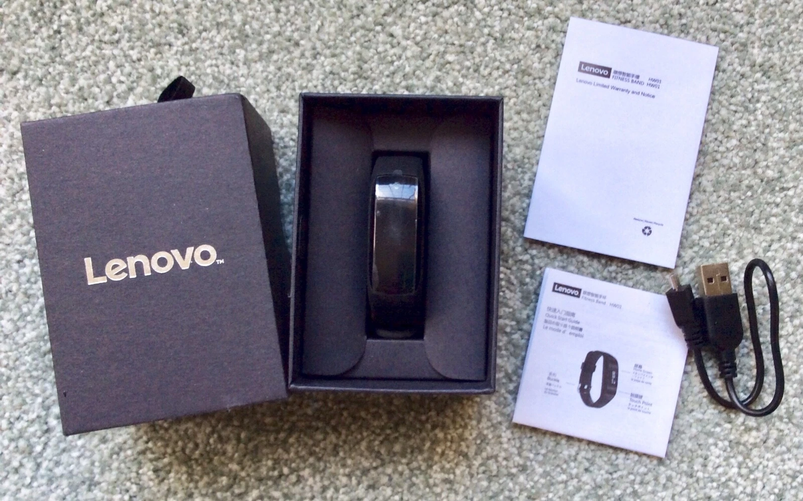 Vintage Lenovo HW01 Smart Watch Tracker Fitness Wristband Heart Rate,