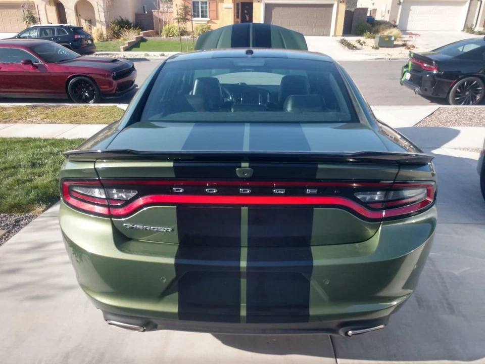 Calcomanía gráfica de vinilo de 10 pulgadas para Dodge Charger 2015 a 2025 Racing Stripe 36 ft Foto 2 de 4