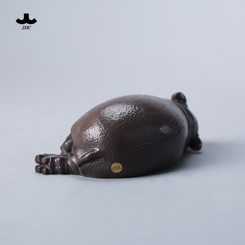 JXK Baby Hippopotamus Statue Hippo Animal Collection Model Decoration Gift - Picture 23 of 31