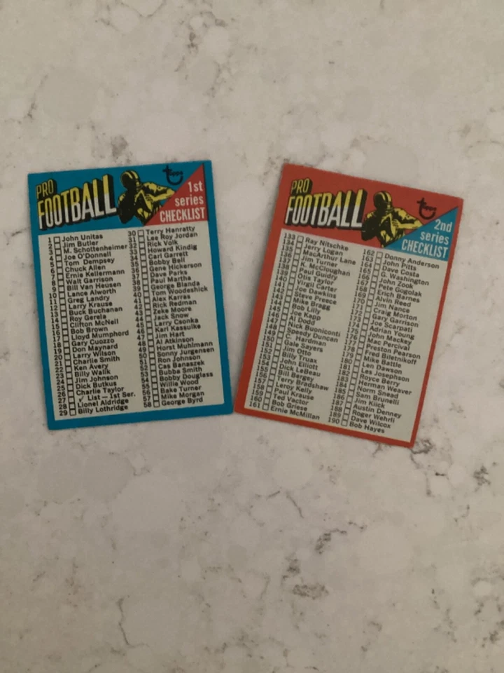 1971 Topps Football Complete The Set -U Make Choice VG-EX-NM BUY3 GET 1 FREE👇🏻 - Image 4 of 4