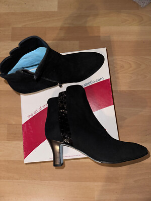 Thierry Rabotin Stiefelette Gr.39,5 (39 )schwarz Velours Absatz 6cm