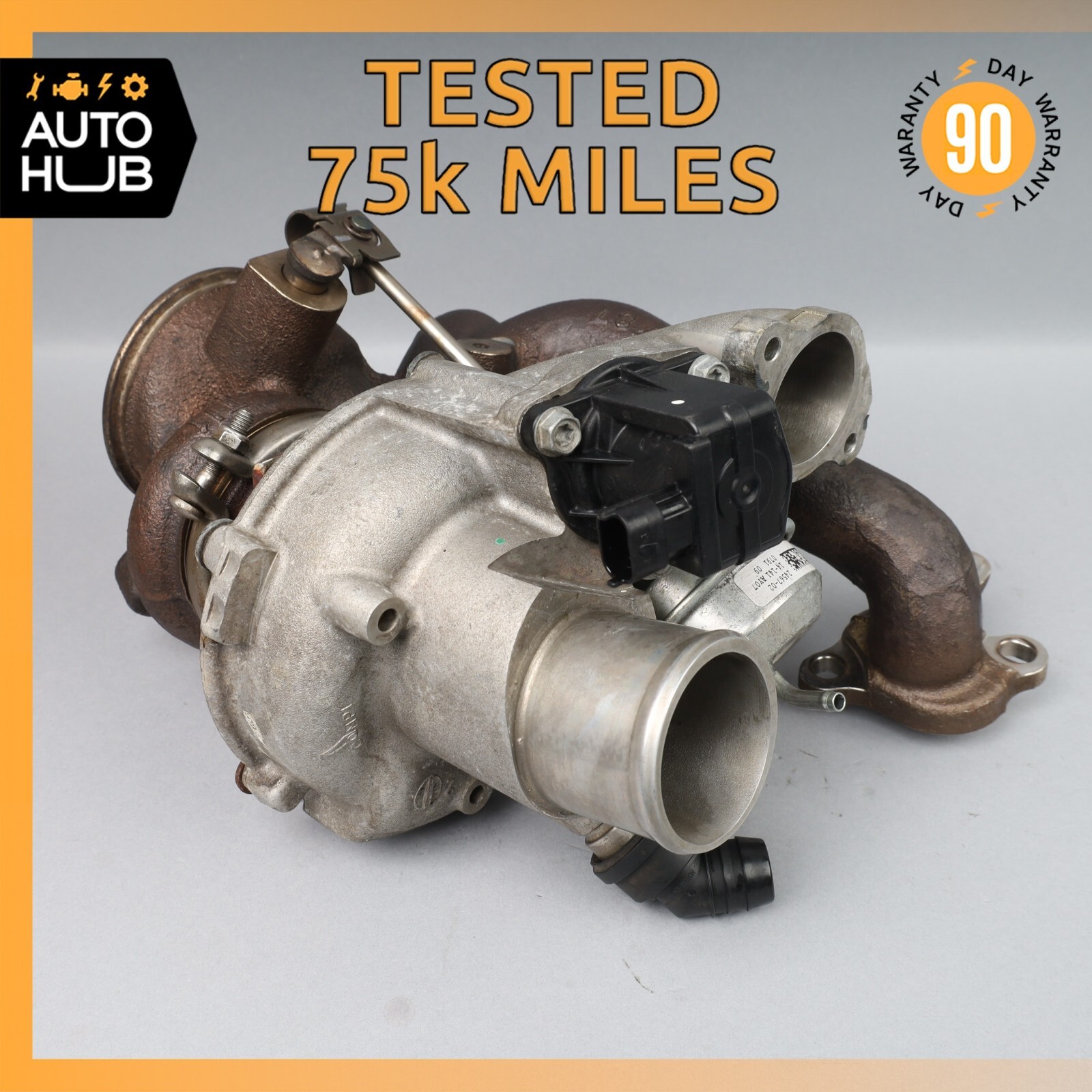 Maserati Ghibli Quattroporte Right Turbocharger Turbo Charger Manifold OEM 75k