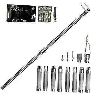  Hiking Stick Walking Staff - Outdoor Trekking Pole Collapsible Retractable  - Picture 1 of 7