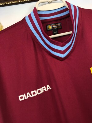 Aston Villa Home football shirt 2002 Soccer Jersey Rare Mens
