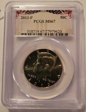 2013-P Kennedy Half Dollar PCGS MS67 NP1