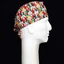 Christmas Wooden Nutcracker Theme Scrub Hat