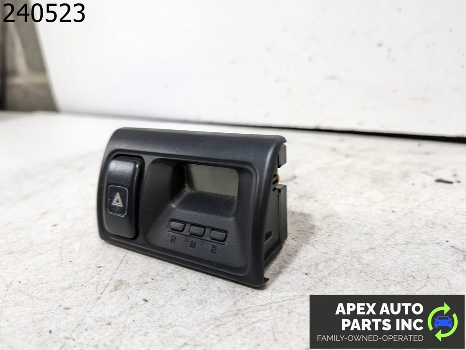 OEM 1998 Honda Accord 3L Dash Clock W/ Hazard Switch - Image 3 of 4