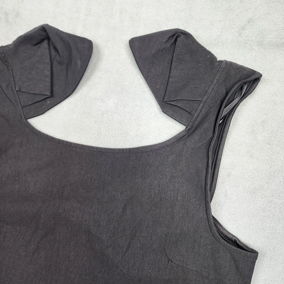 Vestido lápiz manga tulipán Kardashian Kollection negro elástico para mujer Foto 4 de 4