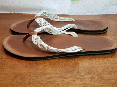 macrame flip flops