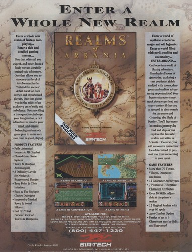 Realms of Arkania: Blade of Destiny Print Ad/Poster Art PC Big Box - Bild 1 von 2