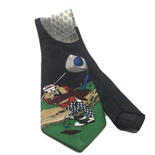 Looney Tunes Mania Golfing TAZ Necktie Tazmanian Devil Golf Golfball Tie