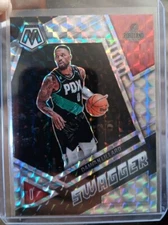 2022-23 Panini Mosaic Swagger Silver Mosaic Prizm #4 Damian Lillard