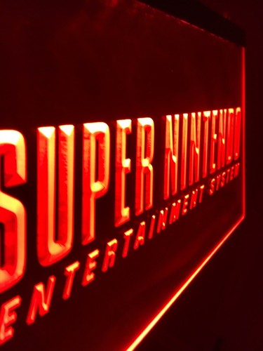 Super Nintendo Logo LED light Neon Sign for Game Room,Office,Bar,Man Cave. NEW! - Picture 3 of 6