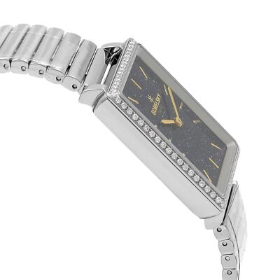 Gomelsky Shirley Fromer Steel Black Dial Diamond Quartz  display picture 1