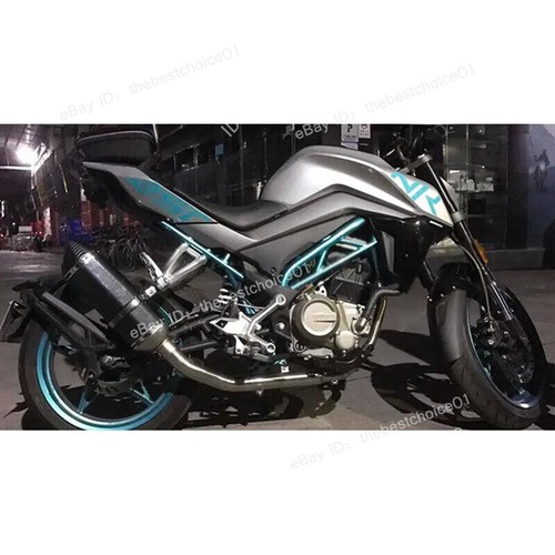 For CF-Moto 300SS 300NK 300SR Full System Exhaust Tips Header Pipe Black Muffler - Picture 3 of 16