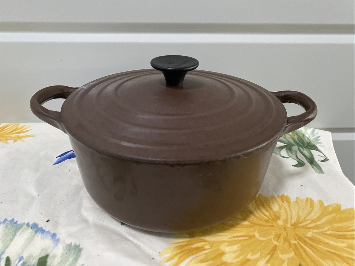 Cocotte En Fonte Le Creuset N°20 Marron - Ancienne, Pour Mijotés