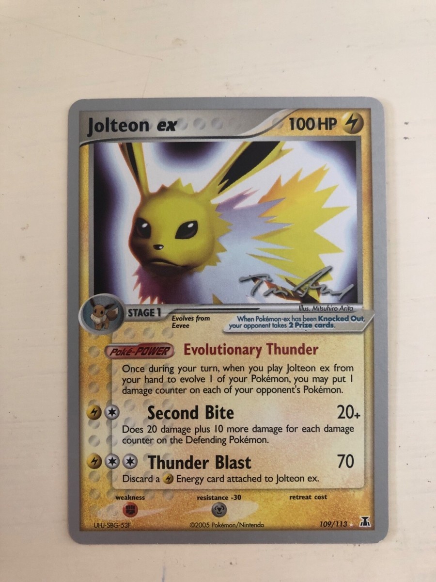 2007 world championship pokemon cards Pokemon Jolteon ex 109/113, Rare, World Championships 2007 NM