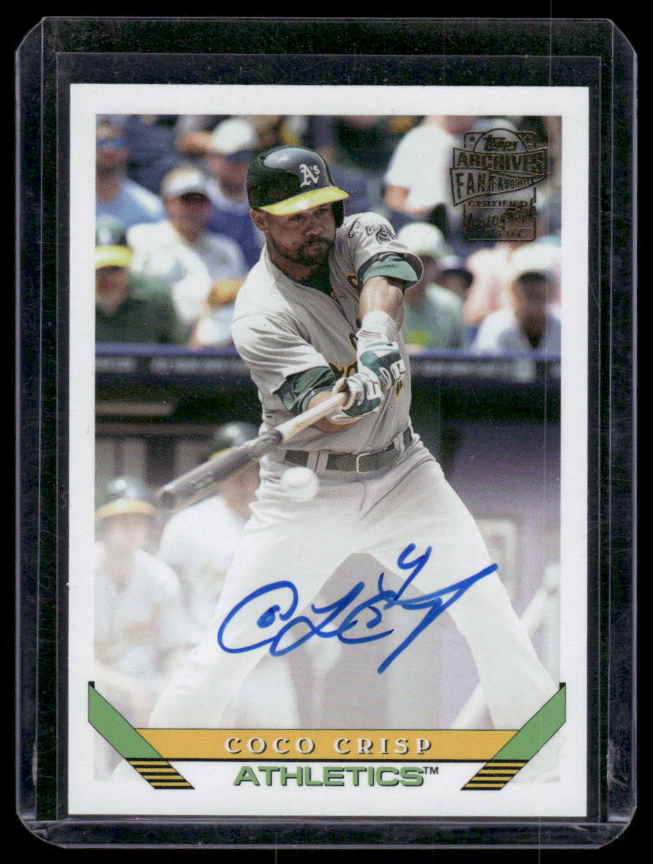 2022 Topps Archives #93FF-CC Coco Crisp Fan Favorites Autographs Auto