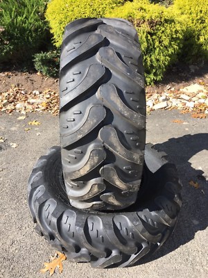 2 NEW 17.5L-24 Backhoe Tires R4 - 10 PLY - 17.5LX24 - 17.5X24