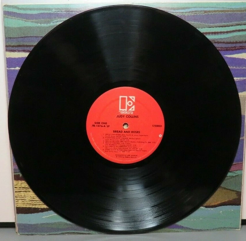 JUDY COLLINS BREAD & ROSES (VG+) 7E-1076 LP VINYL RECORD Foto 3 de 4