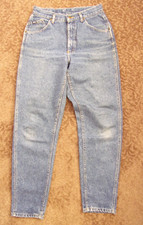 VINTAGE Lee Womens 11 MED. Stone Washed High Waisted Tapered Leg Jeans