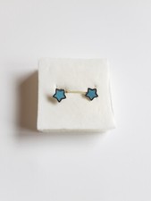 Jolies boucles d'oreilles puces "Etoiles" en argent 925 de RÉMINISCENCE 