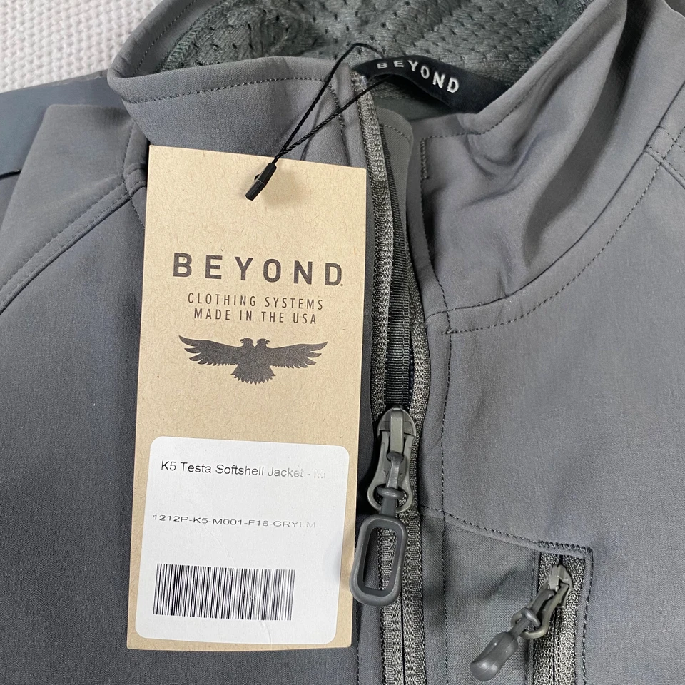Beyond Clothing Testa L5 Cold Softshell Jacket Manatee Grey Medium Long ML - Image 3 of 4