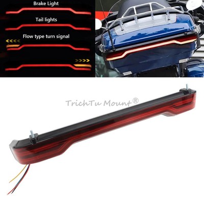 Rear Trunk LED Brake Turn Signal Tail Light For Harley Tour Pack Electra Glide