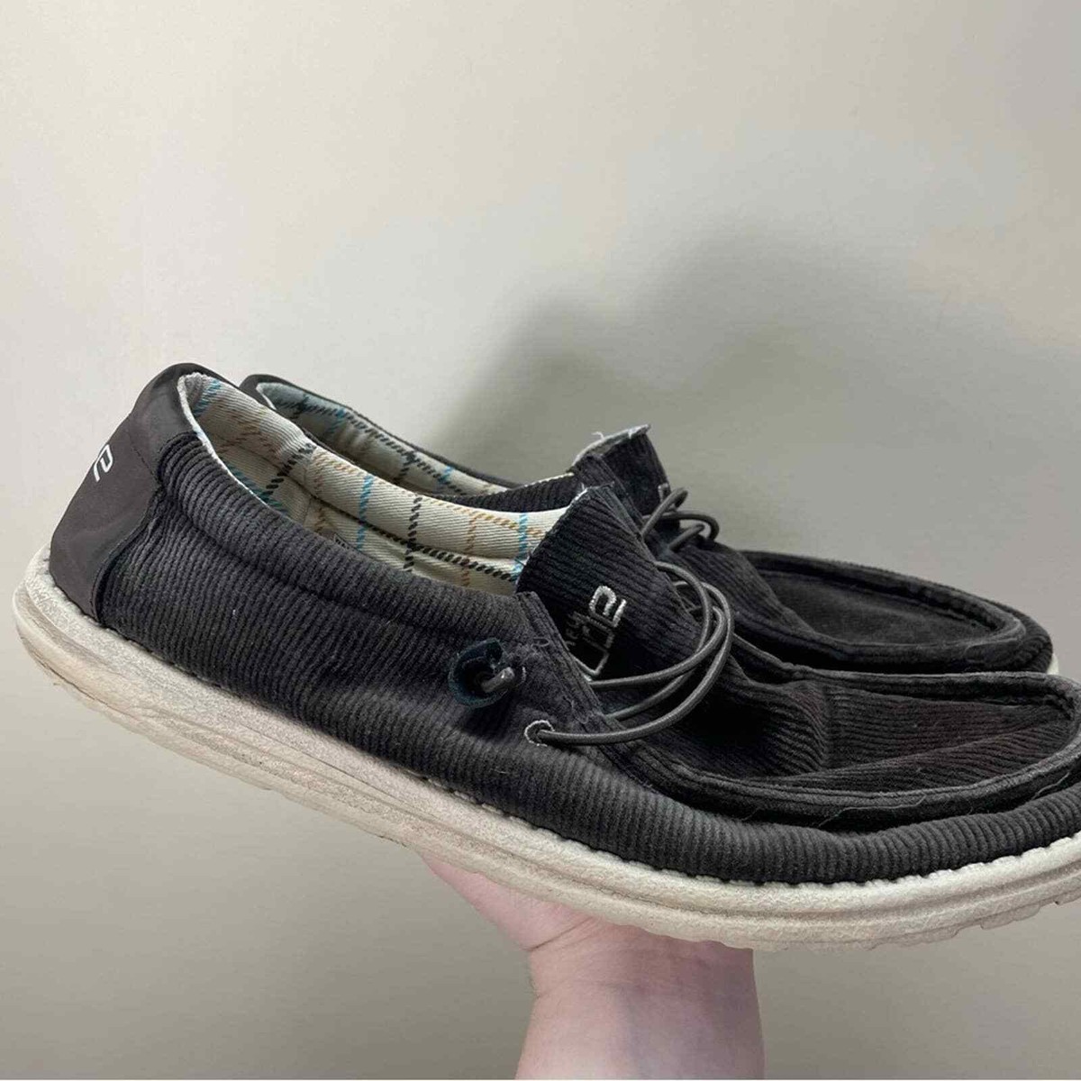 HEY DUDE men\'s wally corduroy shoes in corduroy walnut WALLY_FUNK_CORDUROY_ESPRESSO_H  main image 3