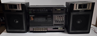 Vintage 1980s Sony Boombox Cfs-1000 Cassette-corder Am/fm