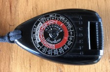 Amerline Extinction meter light meter cine movie, antique vintage camera photo