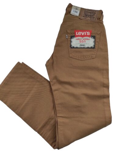 Levi's Jeans 551 Herren W30 L32 Twill Original Fit Straight Leg Button Beige C4 - Bild 1 von 6