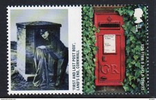 Great Britain 2009 single 1st Smiler Sheet commemorative stamp with label.