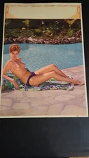 1950’s 12 X 17 1/2 Color  Poster Size Sexy Pinup Risque #6915
