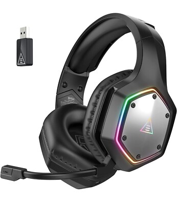 Eksa Wireless Headphones Gamer Wired Headset Surround ABS 2.4GHz PC PS4 PS5 Xbox