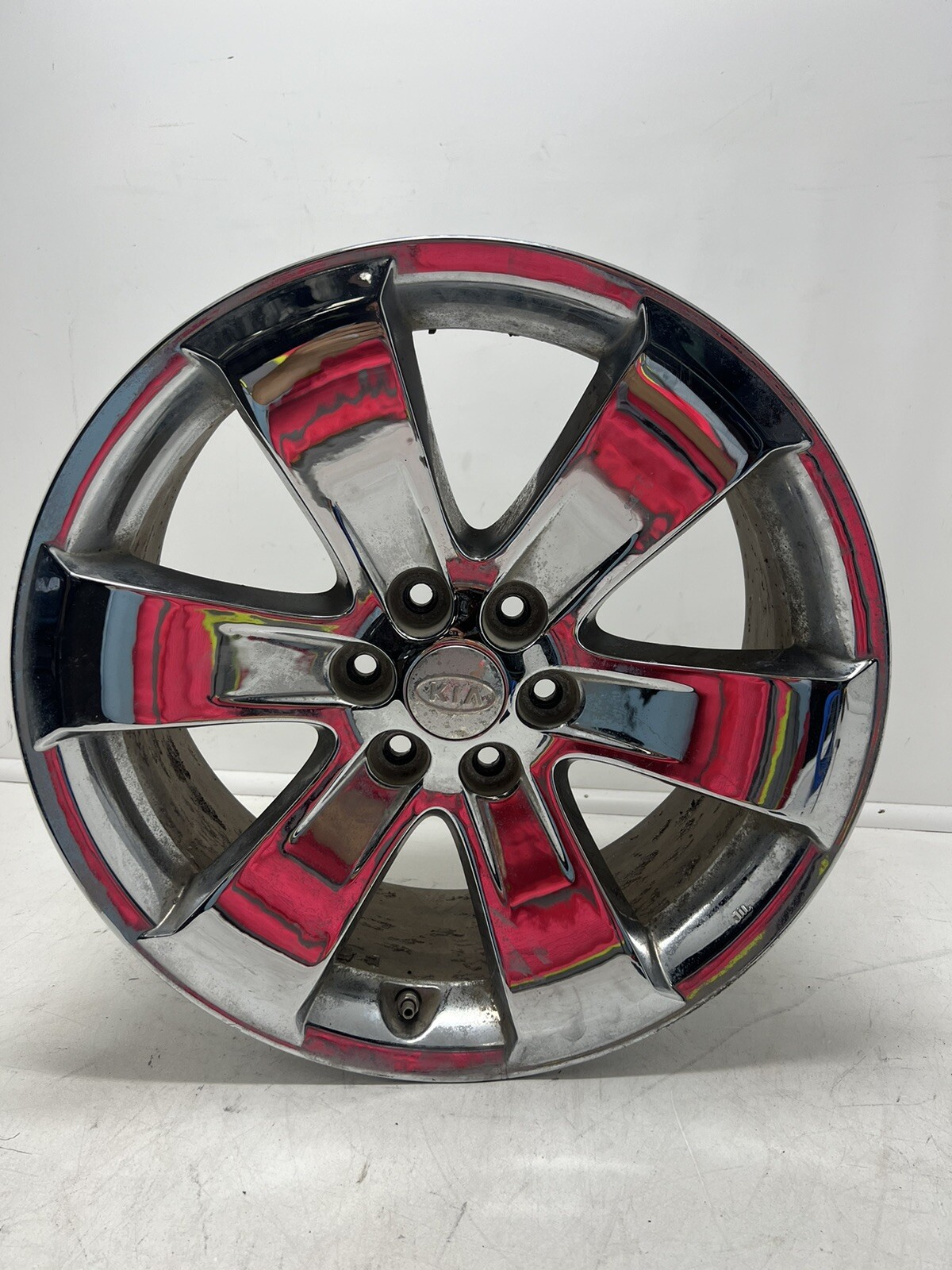 Kia Chrome 6 Spoke Alloy Wheel Rim Size 18x7.5 Oem USED