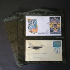 High Quality Supersafe #6 Black Cover Album 2 Pockets REFILL Pages Pack Of 10 