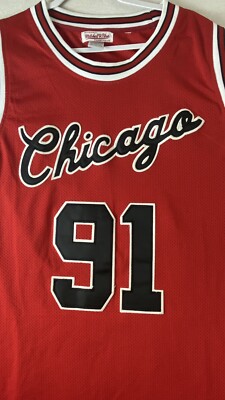 Chicago Bulls Rodman #91 Men's Mitchell &Ness HWC Jersey EUC 3XL