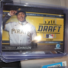 2022 BOWMAN DRAFT NIGHT CHROME #BDN-2 TREMARR JOHNSON RC - PITTSBURGH PIRATES