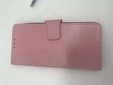 Pink/Rose Leather Phone Case Wallet iPhone Excellent Condition New 6.5x3