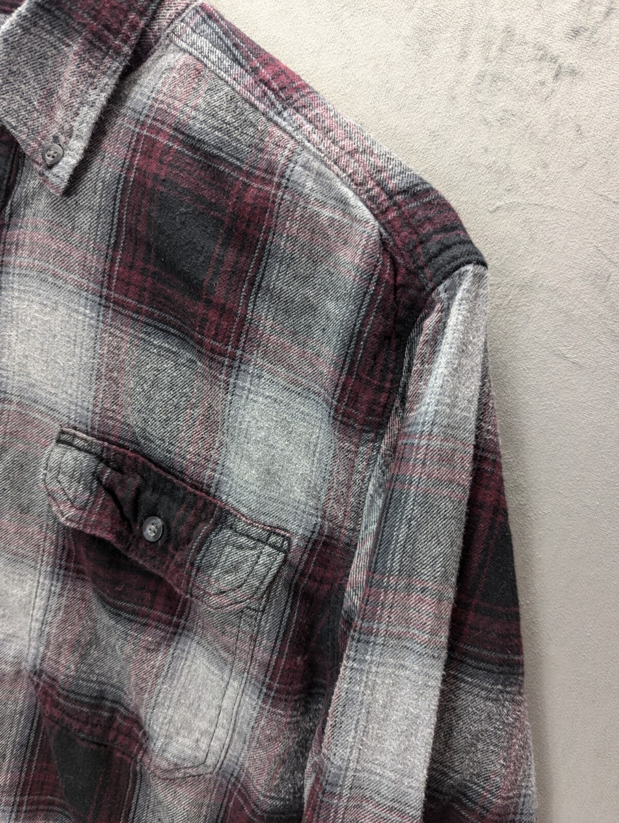 Flannel Lumberjack Shirt Men's Size Medium Plaid Cotton Imported From The USA image 5