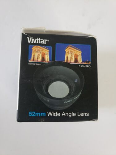 Vivitar 0.43x Professional 52mm Wide Angle Lens w/ Macro VIV-52W *Open Box* - Picture 3 of 10