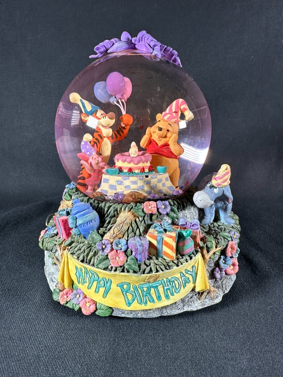 Disney Winnie the Pooh Happy Birthday Snowglobe | eBay