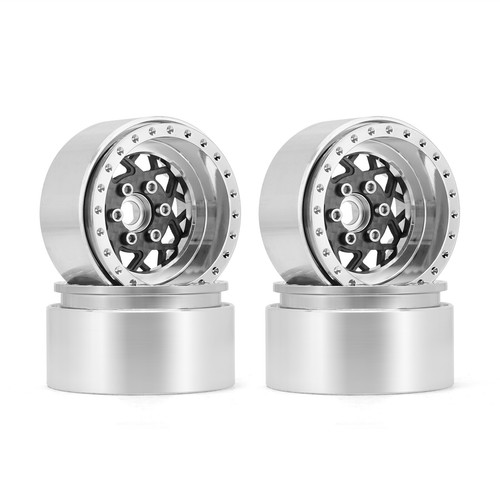 INJORA Offset -10mm 1.9" Beadlock RC Wheel Rims for SCX10 TRX4 VS4-10 GEN8,W1954 - Picture 14 of 20