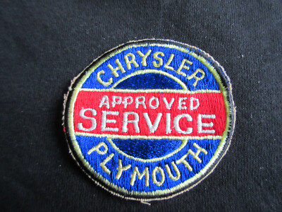 Chrysler Plymouth Approved Service Vintage Patch Handmade Nose Art V8 US Car Rod